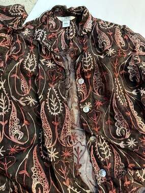 Blouse 100% silk , Vintage